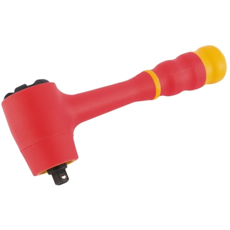Draper VDE Reversible Ratchet with Soft Grip Handle, 1/4" Sq. Dr.